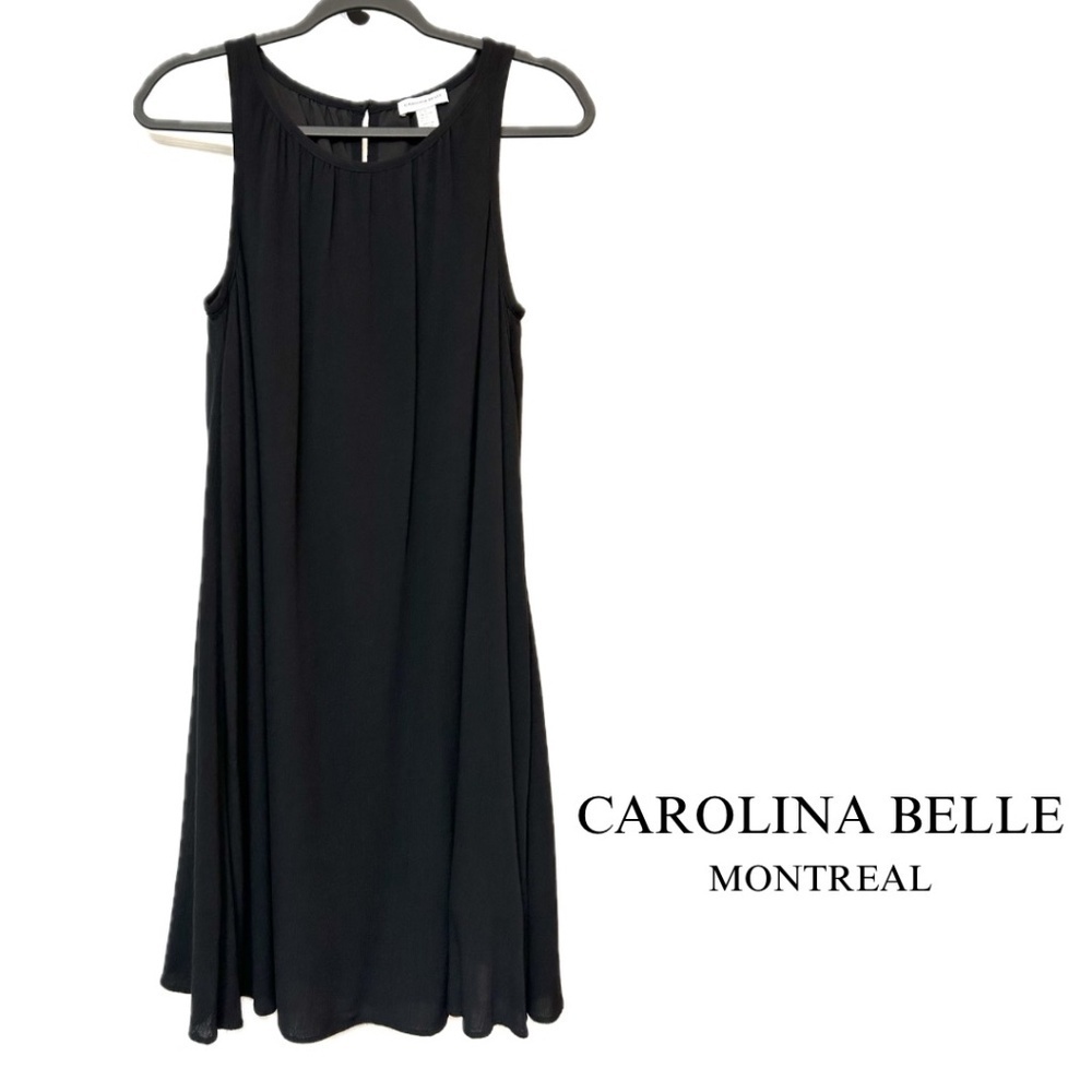 💥Price DROP! Carolina Belle Montreal Sleeveless Black Swing Dress Size XS